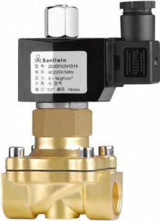 Соленоидный вентиль прямого действия SANLIXIN 2&quot; NO (ZS2AF02N1K50, BRASS, 0-5 bar, 220V)