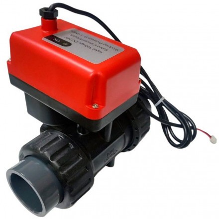 Кран электроприводный Runxin Q931013-25 (24V)PVC (двухходовой)