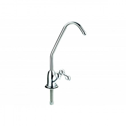Кран 7,5 см с керамическим переключателем - silver (F-07-2BC-L SILVER 1/4&quot;)