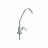 Кран 7,5 см с керамическим переключателем - silver (F-07-2BC-L SILVER 1/4&quot;)