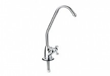Кран 7,5 см с керамическим переключателем - silver (F-06-2BC-L SILVER 1/4&quot; )