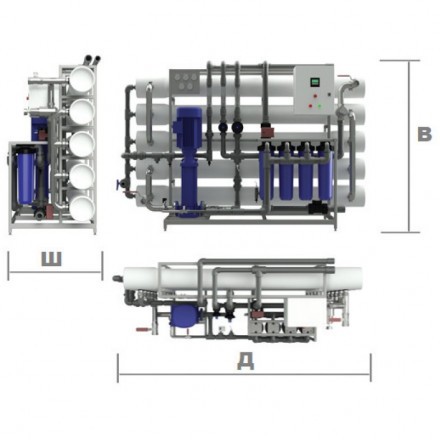 Опреснительная установка RO DS-30 серия 8760