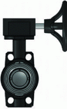 Дисковый затвор с ручным краном FPM, d125 PN16 (201 11 125 4)