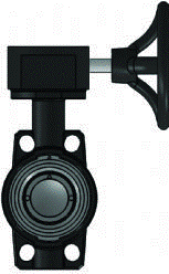 Дисковый затвор с ручным краном FPM, d160 PN16 (201 11 160 4)