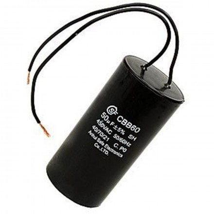 Конденсатор насоса CNP CBB60 50uF 450V (Черный)