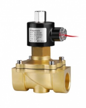 Соленоидный вентиль прямого действия SANLIXIN 1 1/4&quot; NO (ZS2AF02N1H32, BRASS, 0-5 bar, 220V)