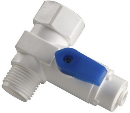 PVC-T - образный шаровый вентель  1/4&quot;-1/2 -1/2&quot; EZ (BV-106 EZ)